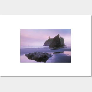 Ruby Beach With Seastacks And Boulders Olympic National Park Posters and Art